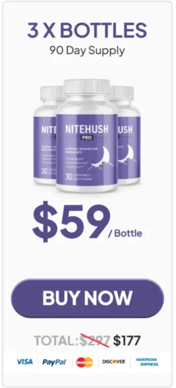 NiteHush Pro 3 Bottle Price image 90 days